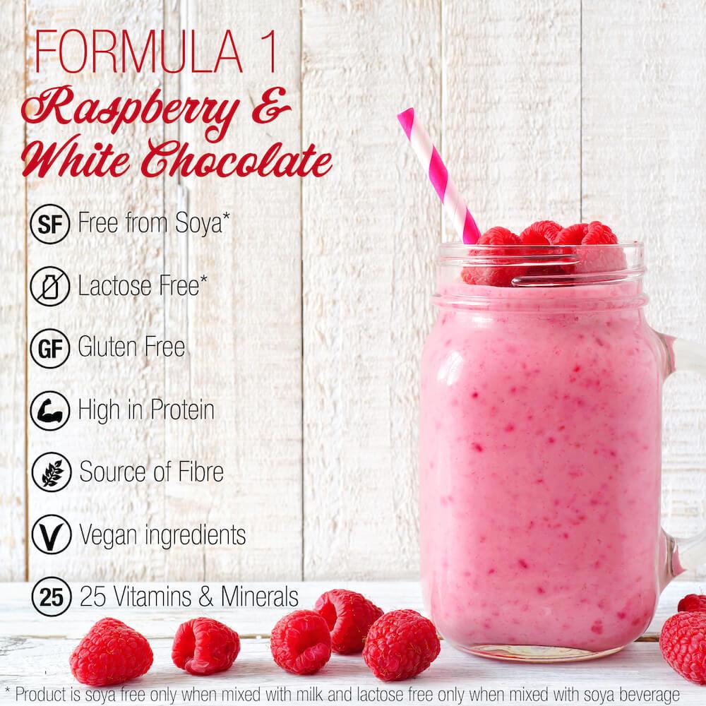 Herbalife Formula 1 Shake Soy Free - Raspberry & White Chocolate (500g)